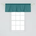 thumbnail image 2 of Ambesonne Abstract Window Valance, Modern Wavy Lines and Dots, 54" X 18", Petrol Blue, 2 of 3