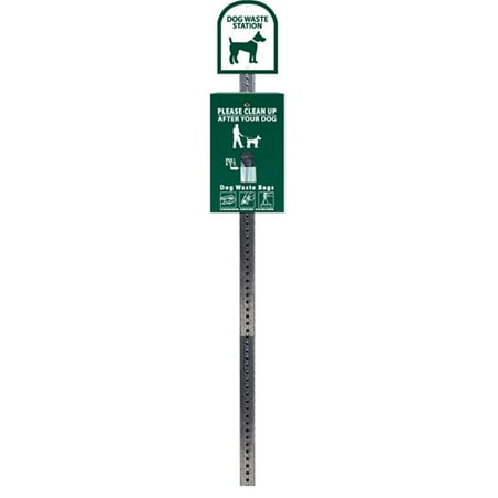Mini Dog Waste Station / SINGLpul® Header Bag System (Green)