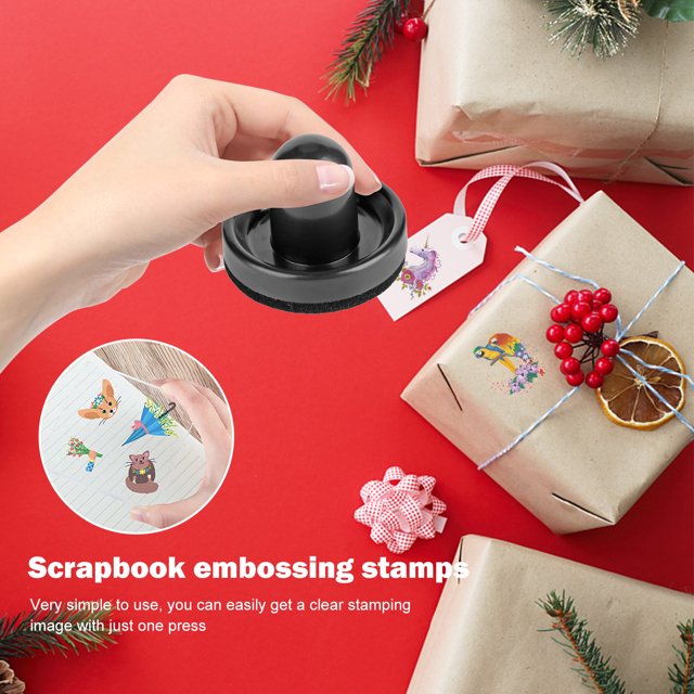 Cuadros Decorativos Cepillo de estampado Herramienta de presión de estampado de precisión estampable (negro 2 piezas) Tmvgtek embutido en tela