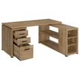 thumbnail image 2 of Coaster Yvette 60-inch 3-drawer L-Shape Engineered Wood Computer Desk in Mango, 2 of 10