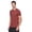 Rust, variant on RBX Active Men's Quick Dry Shadow Stripe Crewneck Performance Workout Tee