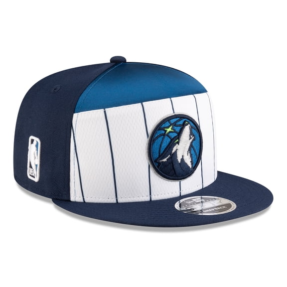Men's New Era  White/Navy Minnesota Timberwolves 2025 NBA Tip Off Split Panel 9FIFTY Snapback Hat