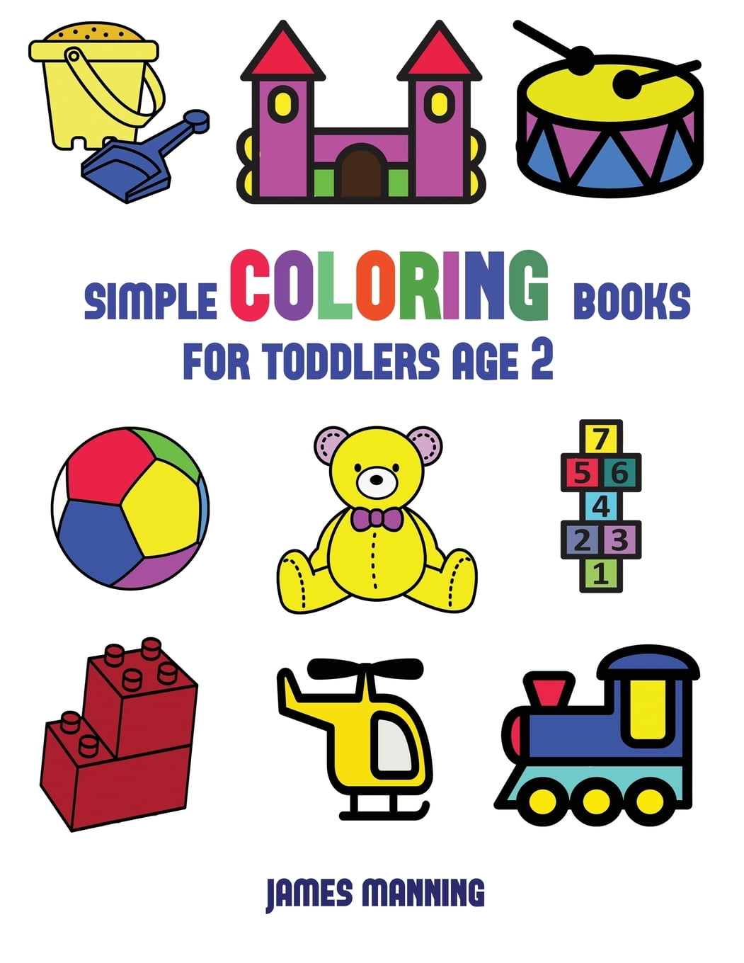 Simple Coloring Books for Toddlers Aged 2 Simple Coloring Books for