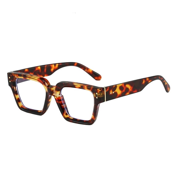 Stylish Square Glasses For And Blue Light Blocking Computer Eyewear With Clear For Cycling Reading Daily Use,C