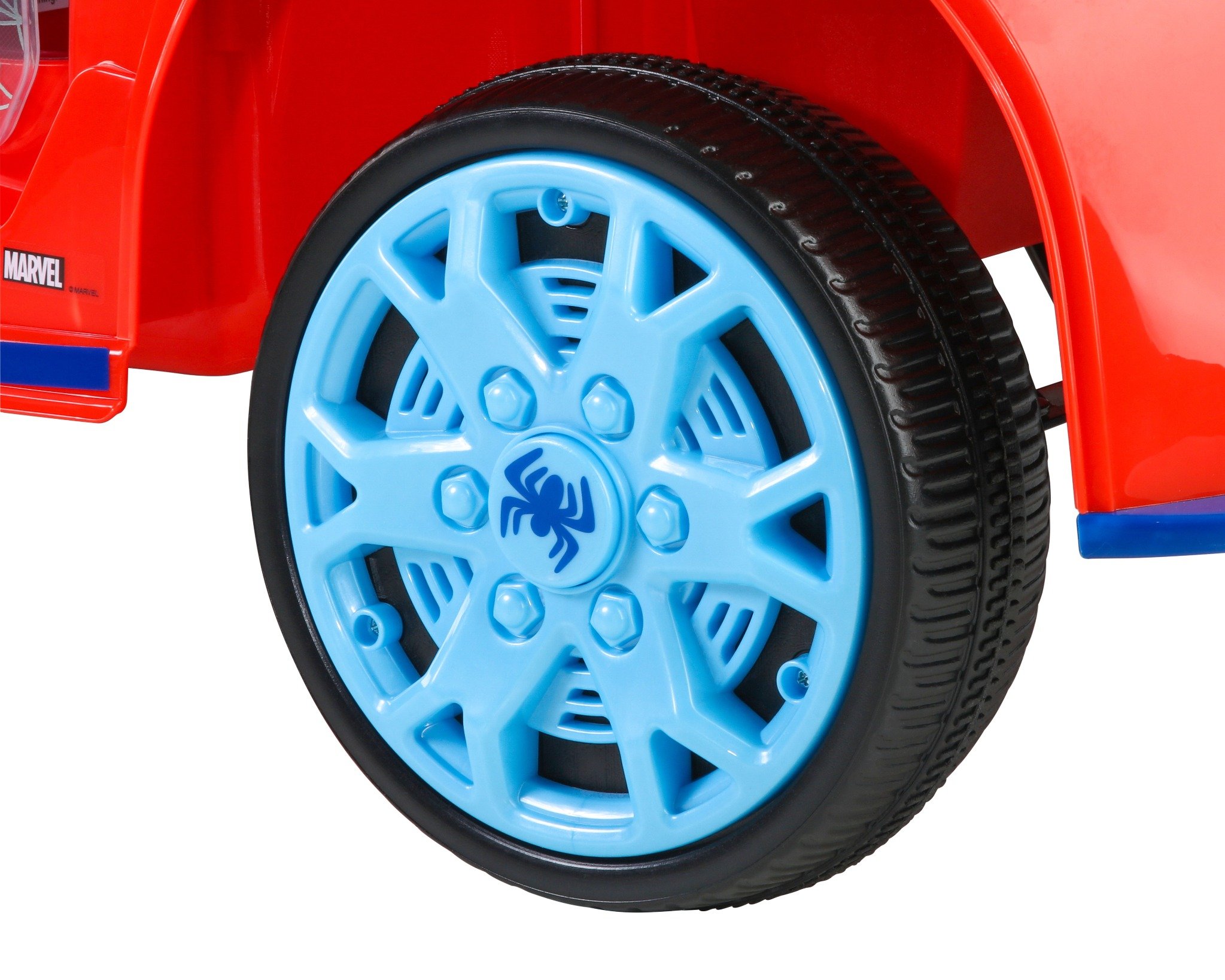DYNACRAFT SPIDER-MAN 6V SUPER CAR, BATTERY POWERED RIDE-ON WITH LIGHTS AND SOUNDS, 1 COUNT