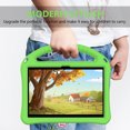 thumbnail image 6 of ELEHOLD Rugged Case for Walmart Onn 7.0 Inch Gen 4 2024 Kids Friendly EVA Full Body Protective with Kickstand Handle Grip Shockproof Anti-Scratch Case, Green, 6 of 7