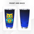 thumbnail image 3 of Saiise Geometry Dash Print Tumbler 20 Oz Stainless Steel Vacuum Insulated with Straw Coffee Cup for Home,Office,Outdoor Works Great for Ice Drinks and Hot Beverage, 3 of 8
