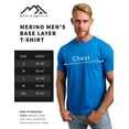 thumbnail image 7 of Merino.tech Mens Lightweight Merino Wool Short Sleeve T-Shirt Medium, Perfect Grey, 7 of 7