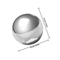 thumbnail image 2 of COSMOBETTY Reflective Metal Gazing Balls Decorative Garden Sphere Stainless Steel 1Set, 2 of 8