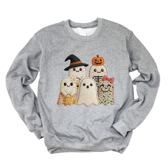 Ghost Family Patchwork Print - Women's Sweatshirt