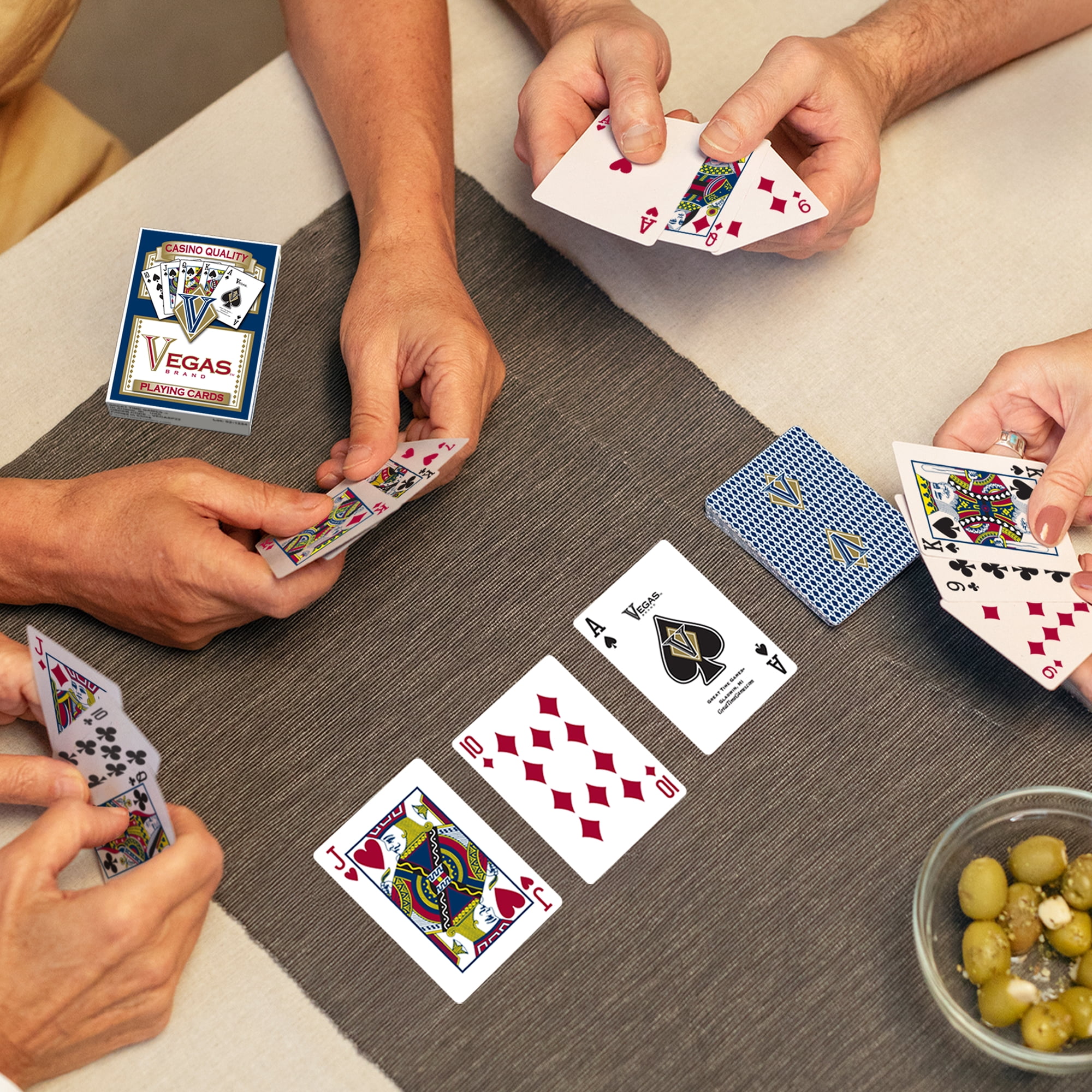Vegas Poker Premium Playing Cards 12-pack by Great Times Games