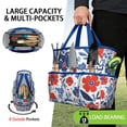 thumbnail image 2 of Garden Tool Bag,Pioneer Flower Floral Print Pattern Garden Tool Organizer,Garden Gifts,Waterproof Multi-Pocket Garden Tool Storage 11.8x5.5x11.4 Inch(Tools NOT Included), 2 of 6