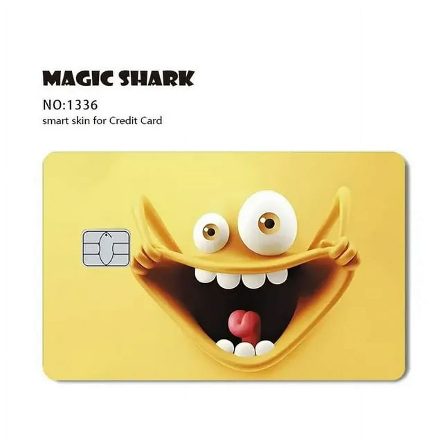1pc Watemelon Gold Coin Hunter Anime Cartoon Smile Matte Front Cover Sticker Film Skin for Metro Debit Credit Card