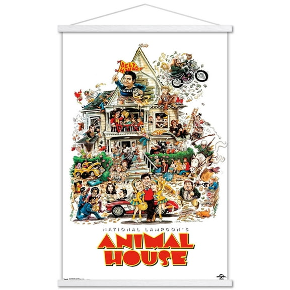 Animal House - One Sheet Wall Poster with Wooden Magnetic Frame, 22.375" x 34"