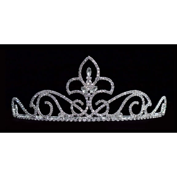 #12744 - Small Rising Fleur De Lis Tiara