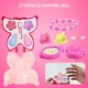 thumbnail image 1 of Non-Toxic Cosmetic Case Princess Dance Party Makeup Set Girls Toys Gift Children Toys Birthday Christmas New Year Gift heqiyong LED, 1 of 2