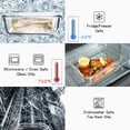 thumbnail image 4 of GFDYREE 16 Pack Glass Food Storage Containers with Lids Leakproof, Airtight Glass Meal Prep Containers For Lunch, On The Go, Leftover, Dishwasher Safe, 4 of 6