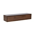 thumbnail image 5 of Kate and Laurel McCutcheon Mid-Century Floating Console Table for Entryway, 30 x 9 x 6, Walnut Brown, Decorative Transitional Floating Entryway Table for Use as Living Room Storage Wall Shelf, 5 of 11