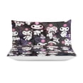 thumbnail image 3 of Kuromi And My Melody Duvet Cover Set 3-Piece Bedding Set Soft Warm And Comfortable Soft Bed Set with 1 Duvet Cover And 2 Pillowcases for Bedroom All Season 90"x90", 3 of 7