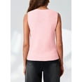 thumbnail image 5 of Women's V Neck Button Up Sleeveless Vest Sweater Knitted Casual Cardigan with Pockets, 5 of 6