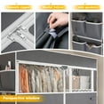thumbnail image 7 of Enhomee Clothes Rack with Cover Heavy Duty Clothing Rack for Hanging Clothes Loads 550 LBS, Adjustable Closet with Wheels, White, 7 of 7