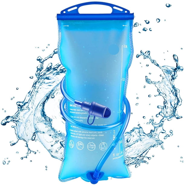 Bolsa de hidratación portátil de 2 l, mochila deportiva con depósito de agua, bolsa de hidratación, botella plegable para exteriores.