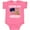Hot Pink, variant on Inktastic Military Dad Welcome Home USA Flag Boys or Girls Baby Bodysuit