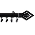 thumbnail image 3 of Terreca Double Curtain Rod 1" OD 48-84 inch - Black, 3 of 3