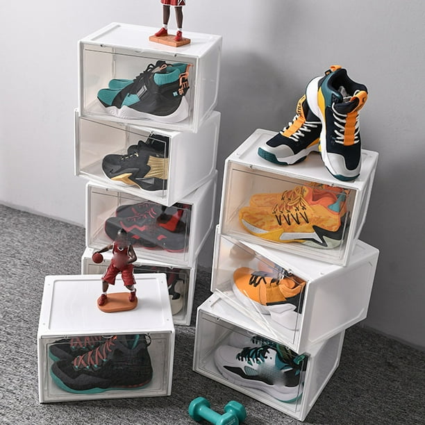 Magnetic Suction Sneaker Storage Box Transparent Basketball Shoes Shoe Box Collection Display Shoe Cabinet Clear Walmart