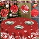 thumbnail image 5 of Mantel navideño redondo JYKCUL, 152 cm, diseño floral navideño, 5 of 7