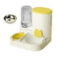 thumbnail image 3 of Comedero automático para perros y gatos 2 en 1 con bebedero automático extraíble amarillo, 3 of 9