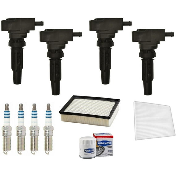 Direct Ignition Coils Spark Plugs Tune Up Kit For Ford Edge 2019-2021 2.0L