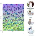 thumbnail image 4 of Gradient Color Butterfly Pattern Blanket,Comfortable Soft Flannel Throw Blanket,All Season,Warm Lightweight Blankets for Sofa Bed Couch Living Room Chair,30"x40", 4 of 4