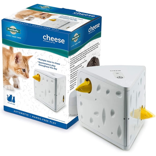 Juguete automático con queso para gatos PetSafe Interactive Mouse Hunt