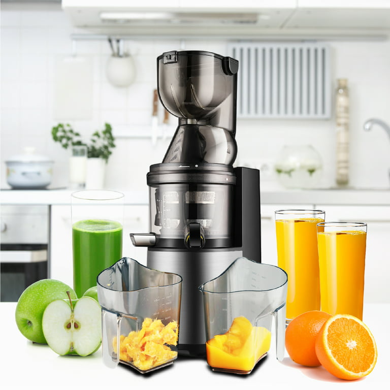 Slow Masticating Juicer Cold Press Machine Extractor Easy to Clean with Juice Recipe Wide Feed Chute for High Nutrient Fruit Vegetable - Walmart.com