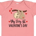 thumbnail image 4 of Inktastic My First Valentines Day Baby Sloth Boys or Girls Baby Bodysuit, 4 of 5