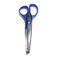 thumbnail image 5 of Allary Style #238 Shaped Edge Stainless Steel Scissors E-z Grip Handles, Blue, 5 of 5