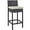 Espresso Beige, variant on Modway Convene Outdoor Patio Fabric Bar Stool in Espresso Beige