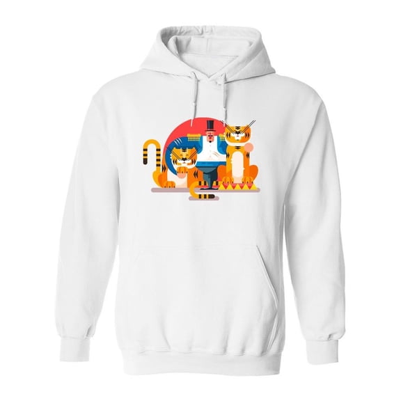 Tiger Trainer Hoodie Men -Image by Shutterstock, Male XX-Large