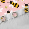 thumbnail image 4 of Homewish Flying Bee Black Out Curtains for Child Boys Girls,Spring Garden Curtains Pack of 2 (42x63 Each),Floral Daisy Animal Bedroom Curtains,Ultra Soft Home Decor, 4 of 6