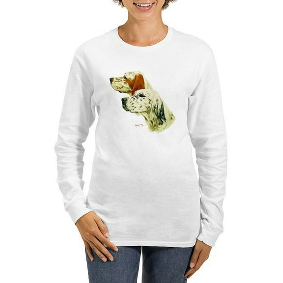 CafePress - English Setter Women's Long Sleeve T Shirt - Women's Long Sleeve Graphic Casual T-Shirt