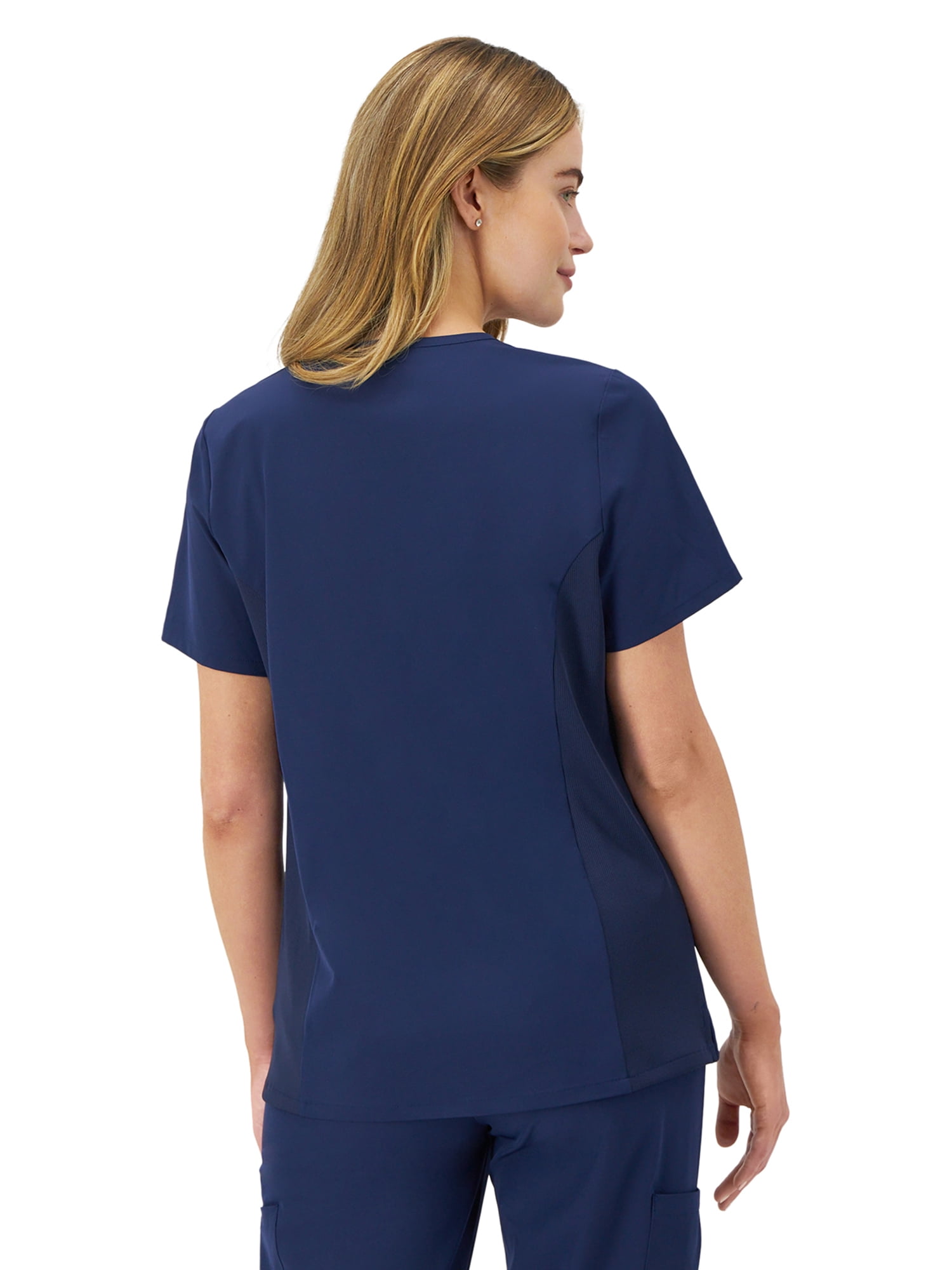 Hanes Women's Scrubs V-Neck Scrub Top, Comfort Fit, Short Sleeve, 2-Pockets, Sizes XS-3XL