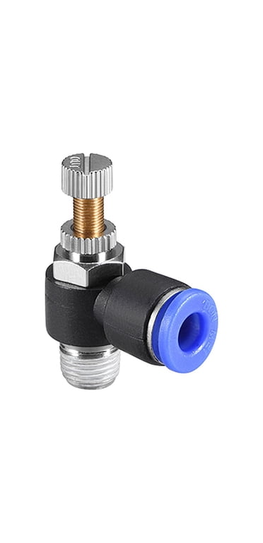 WIC Valve Pneumatic Inline Air Flow Speed Control Valves – 1/8 Inch Tube OD – Pack Of 5