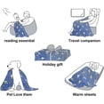 thumbnail image 5 of Glow in The Dark Throw Blanket for Kids Boys Space Throw Blanket Galaxy Astronaut Planet Pattern Blanket Soft Cozy Fluffy Luminous Flannel Gifts Blanket Glow,3002-80"x 60", 5 of 6