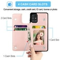 thumbnail image 2 of Galaxy A71 4G Case, Samsung Galaxy A71 4G Wallet Case, Takfox Shockproof PU Leather Case w/ Card Pockets 3 Cards Slots Cash ID Credit Card Magnetic Flip Phone Cases Hard Cover Kickstand, Rose Gold, 2 of 7