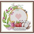 thumbnail image 3 of Hilo de bordar Eco-algodón parcial 14CT Kit de punto de cruz impreso Craft (J612) Hugtrwg Para estrenar, 3 of 9