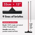 thumbnail image 2 of Tyroler | 100% Natural Rubber Broom & Squeegee 33cm | 140cm Anti-Rust Handle , For Pet & Human Hair. Indoor, Outdoor, Carpets, Floor, Deck. Water Resistant & Washable, 2 of 7