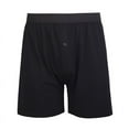 thumbnail image 2 of 9 Pack Men's Cotton Boxer Brief Loose Fit Solid Color Cotton Blend Boxers for Men Soft Breathable Plain Underwear with Button Fly Pouch Elastic Waist Menswear, 2 of 4