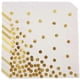 thumbnail image 2 of Gold Dot Cocktail Napkins (50 Pack)3-Ply Paper Napkins with Gold Foil Polka Dots Perfect for Birthda, 2 of 5