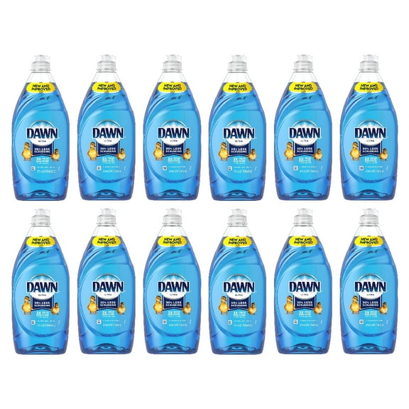 Dawn Ultra Dishwashing Liquid Dish Soap Original Scent Concentrated 19.4 fl oz, 12-Pack